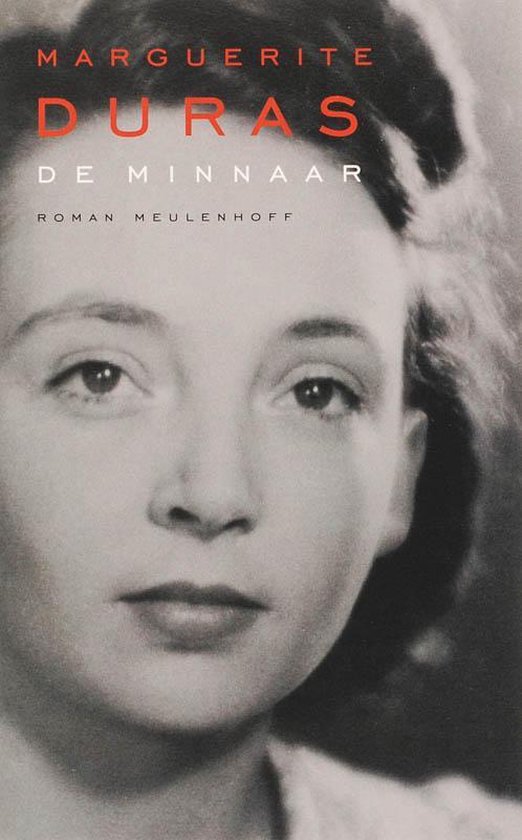 Boekcover van De Minnaar met een portret van Marguerite Duras.