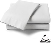 Giza Trio Egyptisch Katoen Hoeslaken Wit - 180x200+28 cm - lits jumeaux
