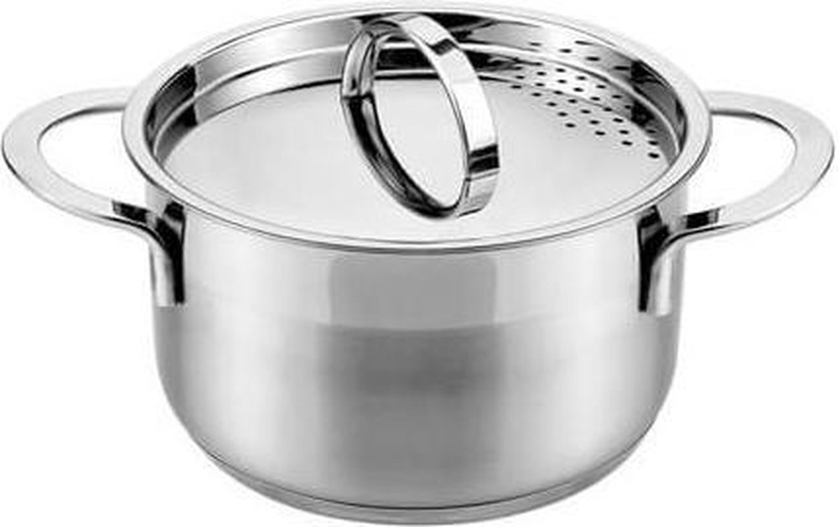 Kookpan RVS 20 cm met deksel Banquet