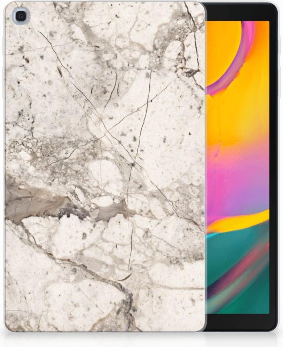Samsung Galaxy Tab A 10.1 (2019) Tablet Back Cover Marmer Beige