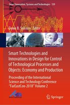 Omslag Smart Technologies and Innovations in Design for Control of Technological Processes and Objects: Economy and Production