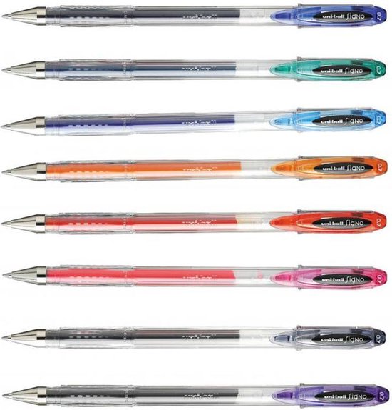 Uni-Ball Paarse Gelpen – Signo UM-120 Gel Pen – Gel pen met snel drogende, licht- en water resistente inkt – 0.7mm schrijfbreedte