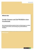 Soziale Normen Und Die Wohlfahrt Einer Gesellschaft