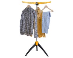 Stevig Inklapbaar Droogrek - Staand Kleding Wasdroogrek - Wasrek Voor 63 Kleding Hangers - Droogtoren 2 Volle Wastrommels - Opklapbaar