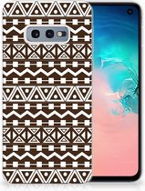 Geschikt voor Samsung Galaxy S10e Uniek TPU Hoesje Aztec Brown