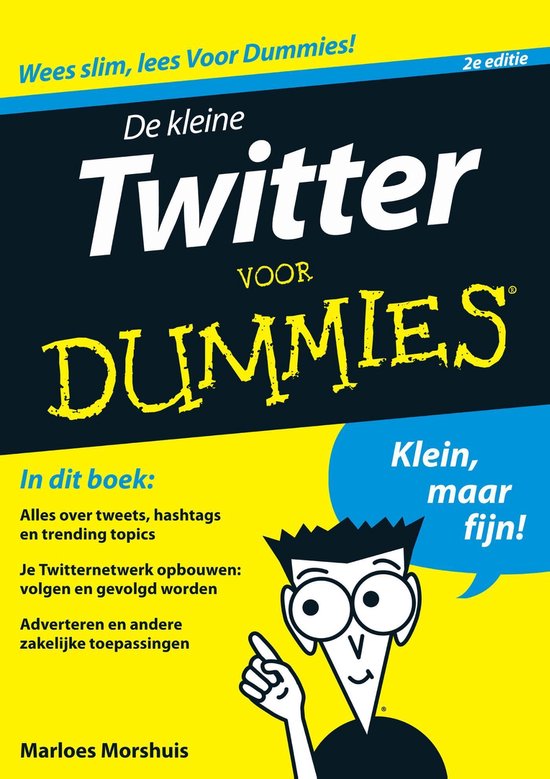 Cover van het boek 'De kleine Twitter voor Dummies' van Marloes Morshuis