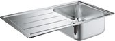 GROHE K500 spoelbak - Met afdruiprek - Inbouw - 86 x 50 cm - RVS