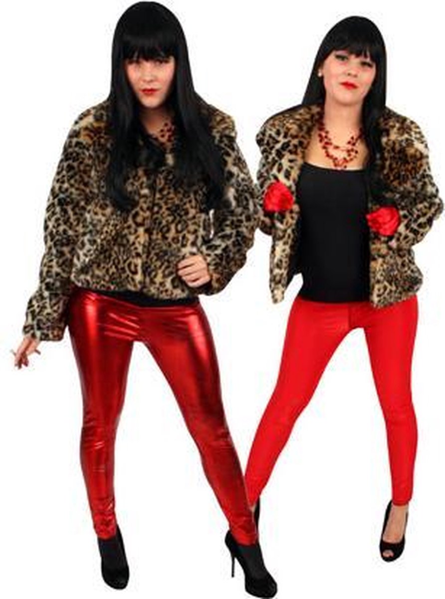Bontjas met panterprint voor dames