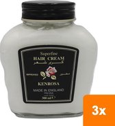 Kenrosa haarcreme in glazen pot - 3x 300ml