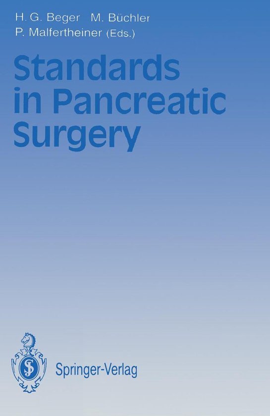 Standards in Pancreatic Surgery - cover