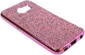 Bling bling hoesje roze Geschikt voor Samsung Galaxy S6