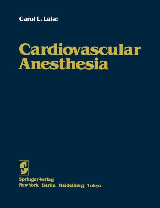 Medicine (R0) - Cardiovascular Anesthesia - cover