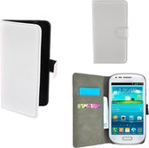 Samsung Galaxy S3 Mini VE i8200 Wallet Bookcase hoesje Wit