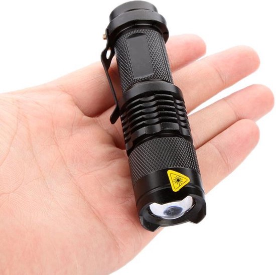 5. CREE Mini LED Zaklamp zwart