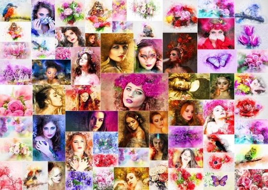 Legpuzzel - 1000 stukjes - Collage Vrouwen - Grafika puzzel | bol.com