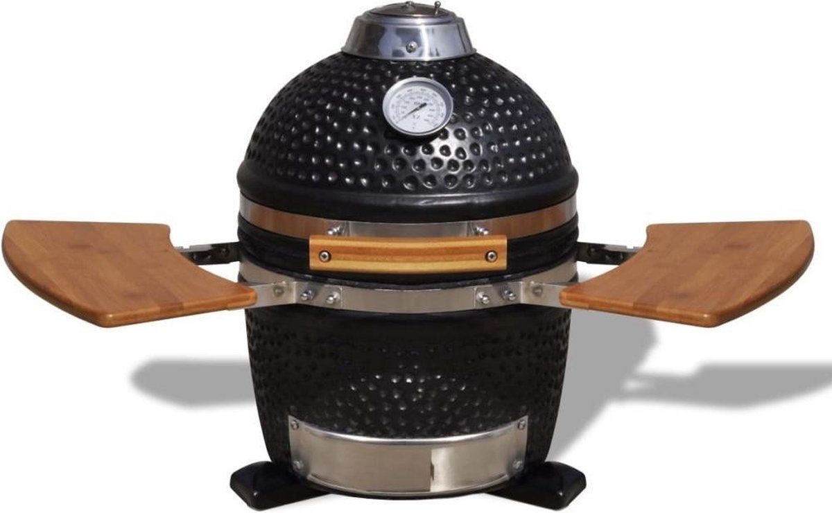 | Kamado barbecue grill smoker keramisch 44 cm Deze Kamado keramische smoker is de ideale barbecue voor de
