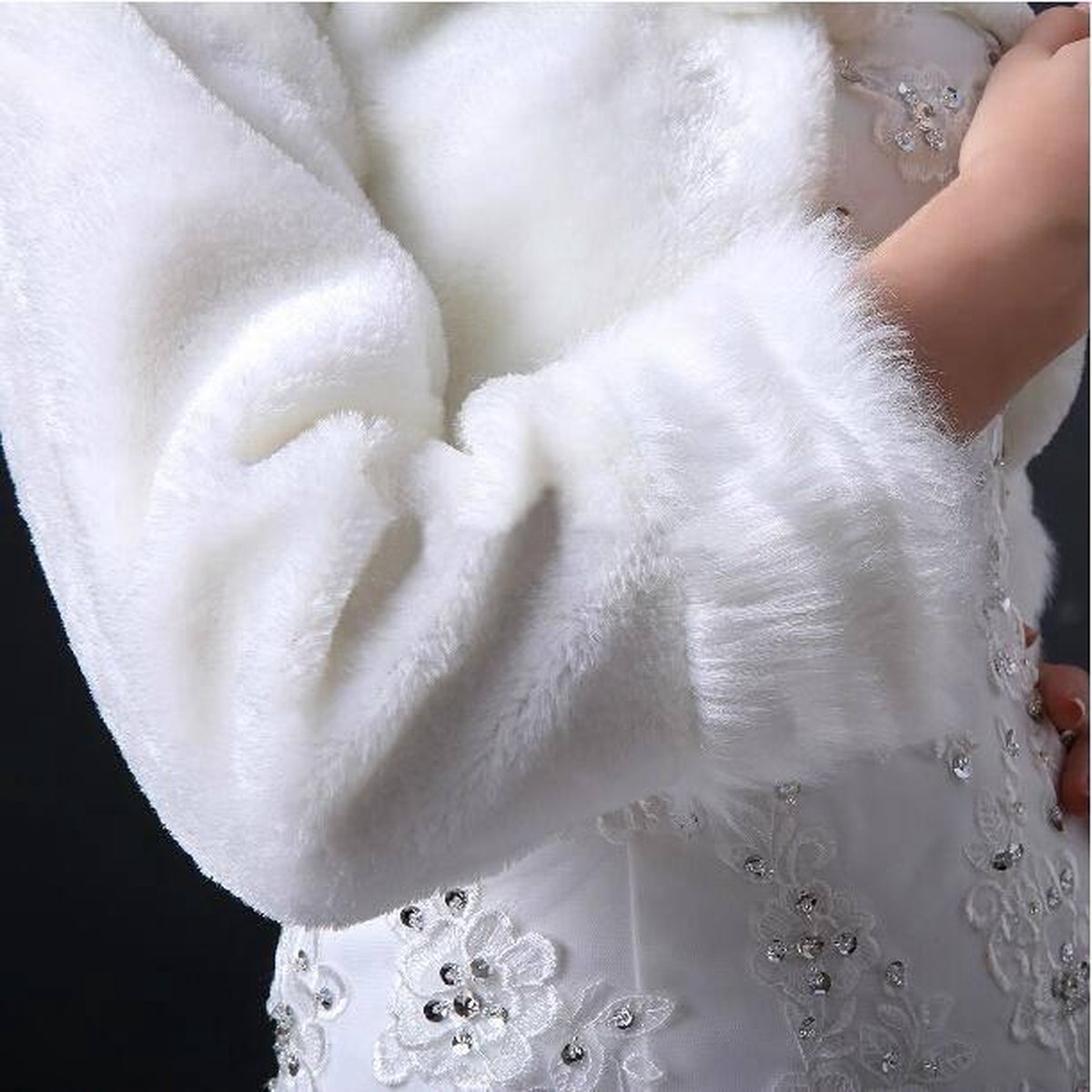 ranrann Boléro Mariage Femme Mousseline Veste Top Gilet Cérémonie Cardigan Soirée Mariage Mariée Cocktail S-XXL Blanc S