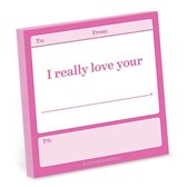 Knock Knock I Really Love Your . . . Fill in the Love Sticky Notes