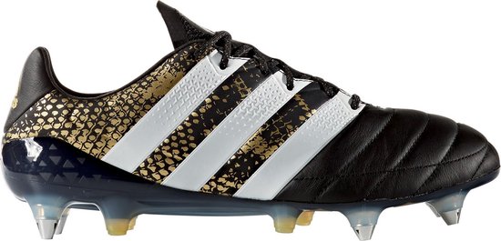 adidas ACE 16.1 SG Voetbalschoenen - Maat 42 2/3 - Mannen - zwart/wit/goud  | bol.com