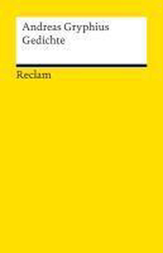 Menschliches Elend Andreas Gryphius Gedichte, Andreas Gryphius | 9783150185612 | Boeken | bol.com