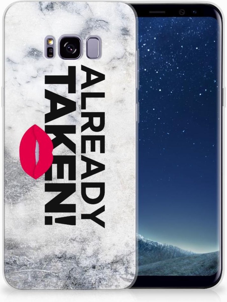 Samsung Galaxy S8 Plus Siliconen hoesje met naam Already Taken White