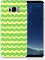 Samsung Galaxy S8 Plus TPU siliconen Hoesje Design Waves Green