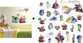 Disney Inside Out Emoticon muursticker set XXL