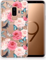 Geschikt voor Samsung Galaxy S9 Plus Uniek TPU Hoesje Butterfly Roses