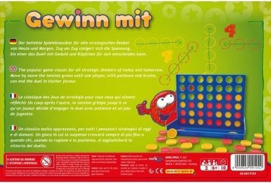 Noris 'Gewinn Mit!' – Klassisches Strategiespiel Für 2 Spieler, Ab 6 Jahren