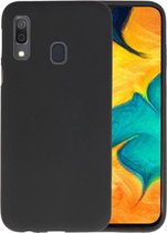 BackCover Hoesje Color Telefoonhoesje voor Samsung Galaxy A30 - Zwart