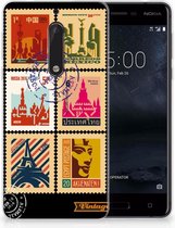 Nokia 5 Uniek TPU Hoesje Postzegels