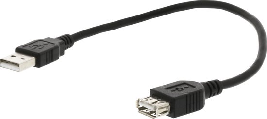 Valueline USB naar USB verlengkabel - USB2.0 - 0,15 meter | bol.com