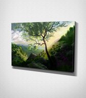 Nature - 100 x 70 cm - Schilderij - Canvas - Slaapkamer - Wanddecoratie  - Slaapkamer - Foto op canvas