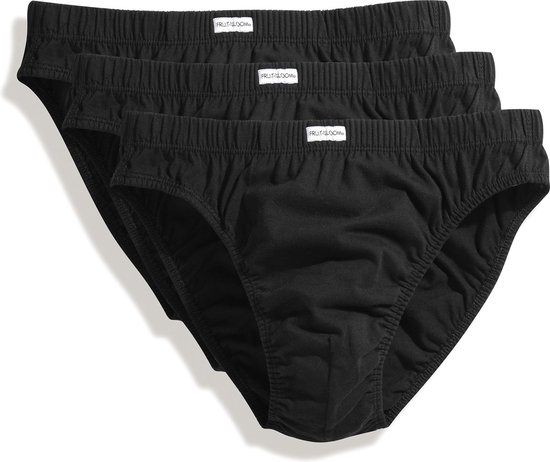 Lot de 3 slips homme Fruit of the Loom Noir M