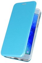 Blauw Premium Folio Booktype Hoesje voor Samsung Galaxy J3 2018