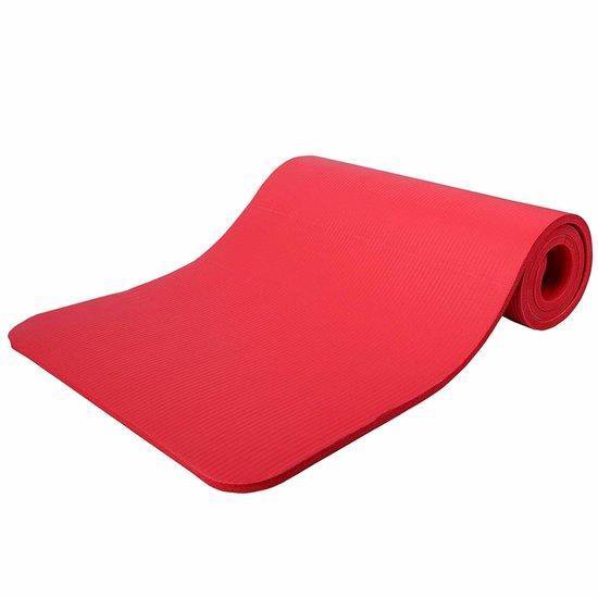 Sens Design Yogamat - Fitnessmat - 185x60 cm - 1,5 cm dik - Rood - Sens Design
