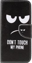 Do not touch agenda wallet case hoesje Samsung Galaxy A10