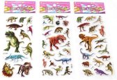 10 velletjes 3d stickers dinosaurussen
