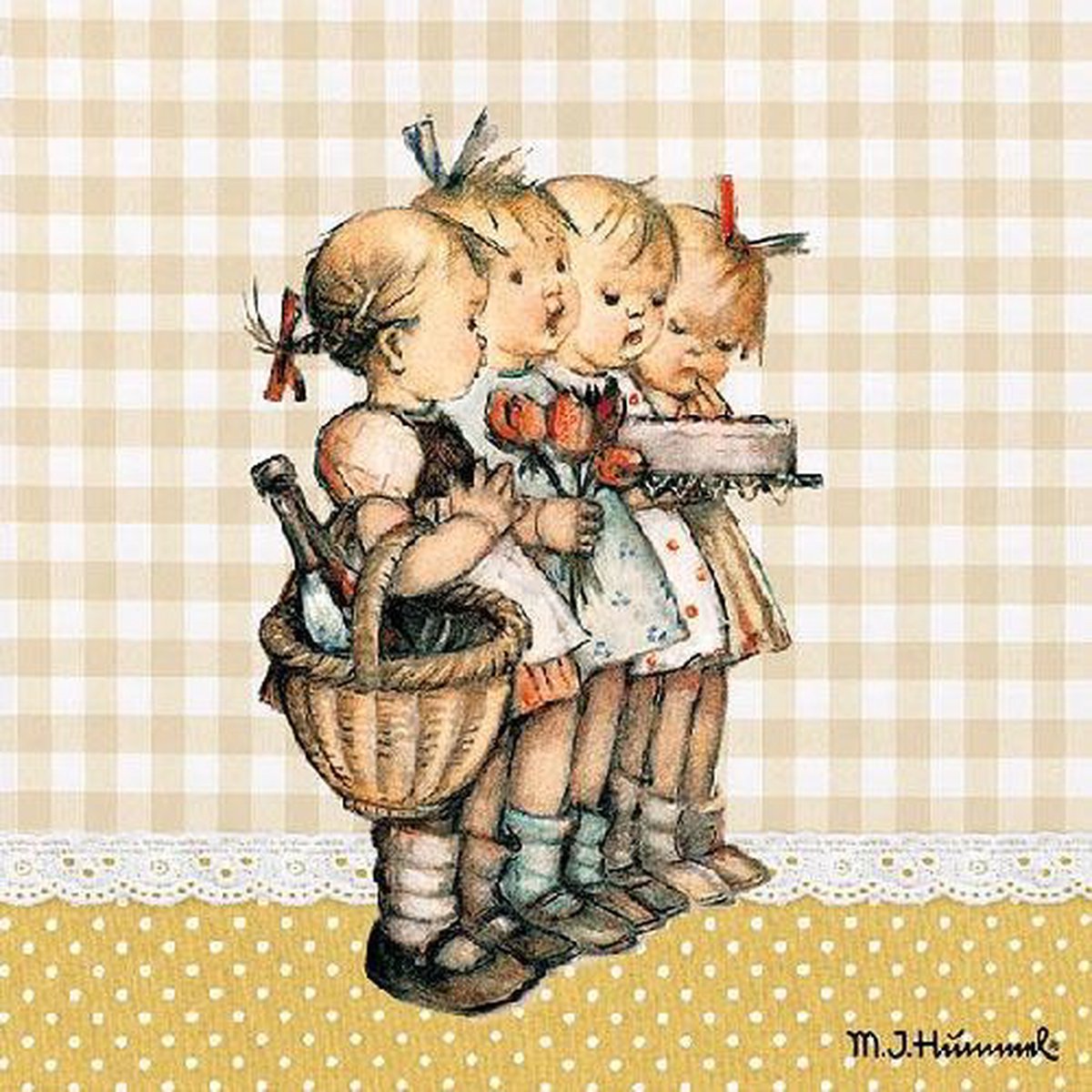 Ambiente servetten The Birtday Gift - het verjaardags kado - 33 x 33
