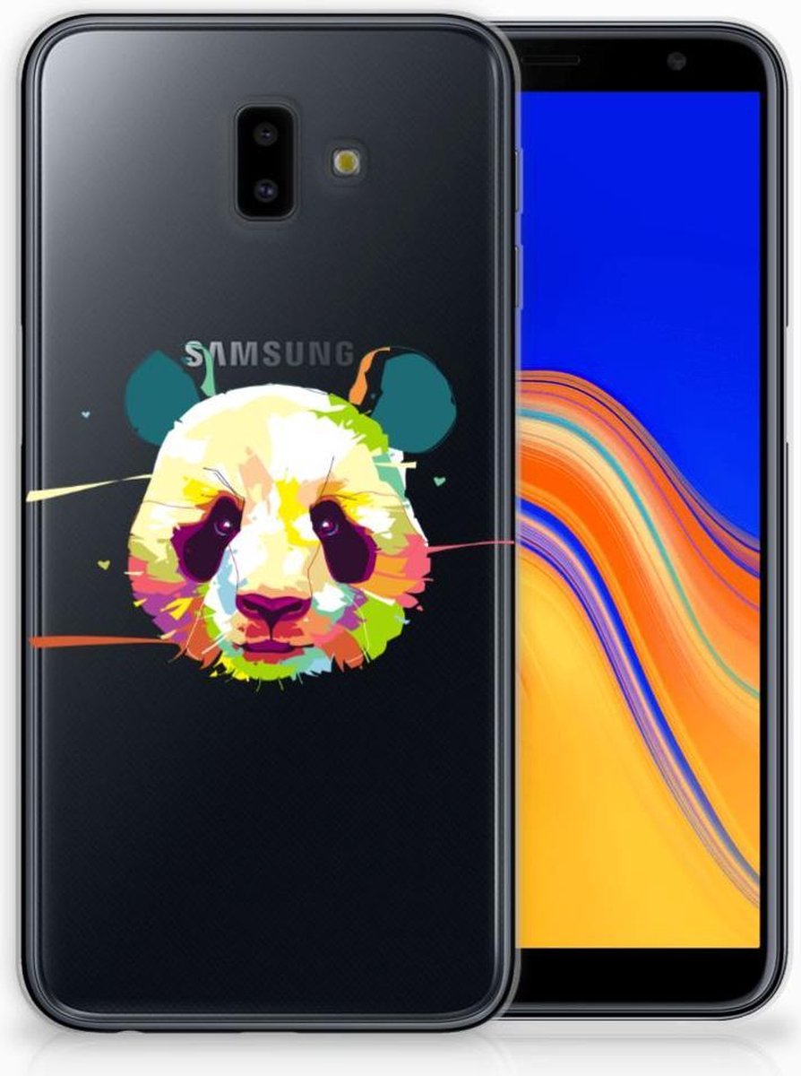 Samsung Galaxy J6 Plus (2018) Telefoonhoesje met Naam Panda Color
