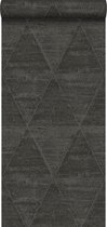 Origin Wallcoverings behangpapier metalen driehoeken zwart - 337605 - 53 cm x 10,05 m