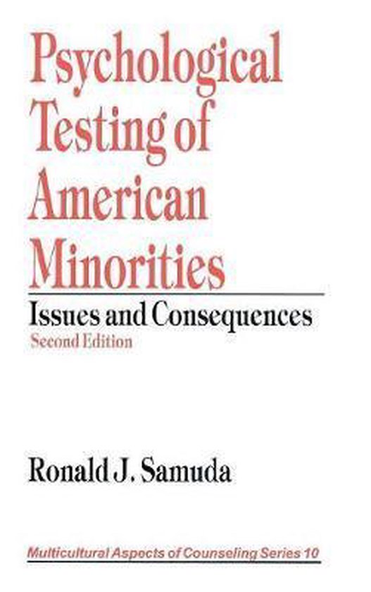 Psychological Testing of American Minorities - cover