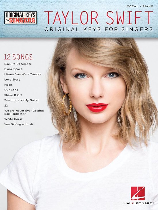 Taylor Swift - Original Keys for Singers - cover