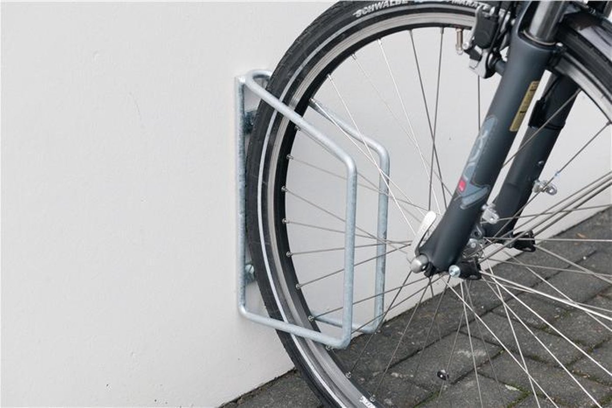Fietsenrek enkelvoudig muurbevestiging, recht, zware kwaliteit