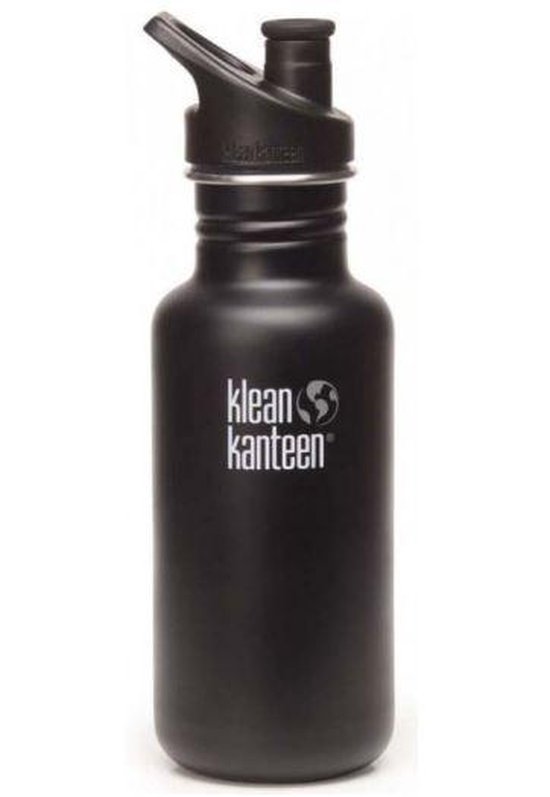 Klean Kanteen Classic Drinkfles Sport Cap - Shale Black - 532 ml - Klean Kanteen