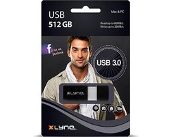 Xlyne Wave 3.0 7951200 USB-stick 512 GB USB 3.2 Gen 1 (USB 3.0) Zwart, Wit