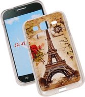 Eiffeltoren TPU Cover Case voor Samsung Galaxy J2 Cover