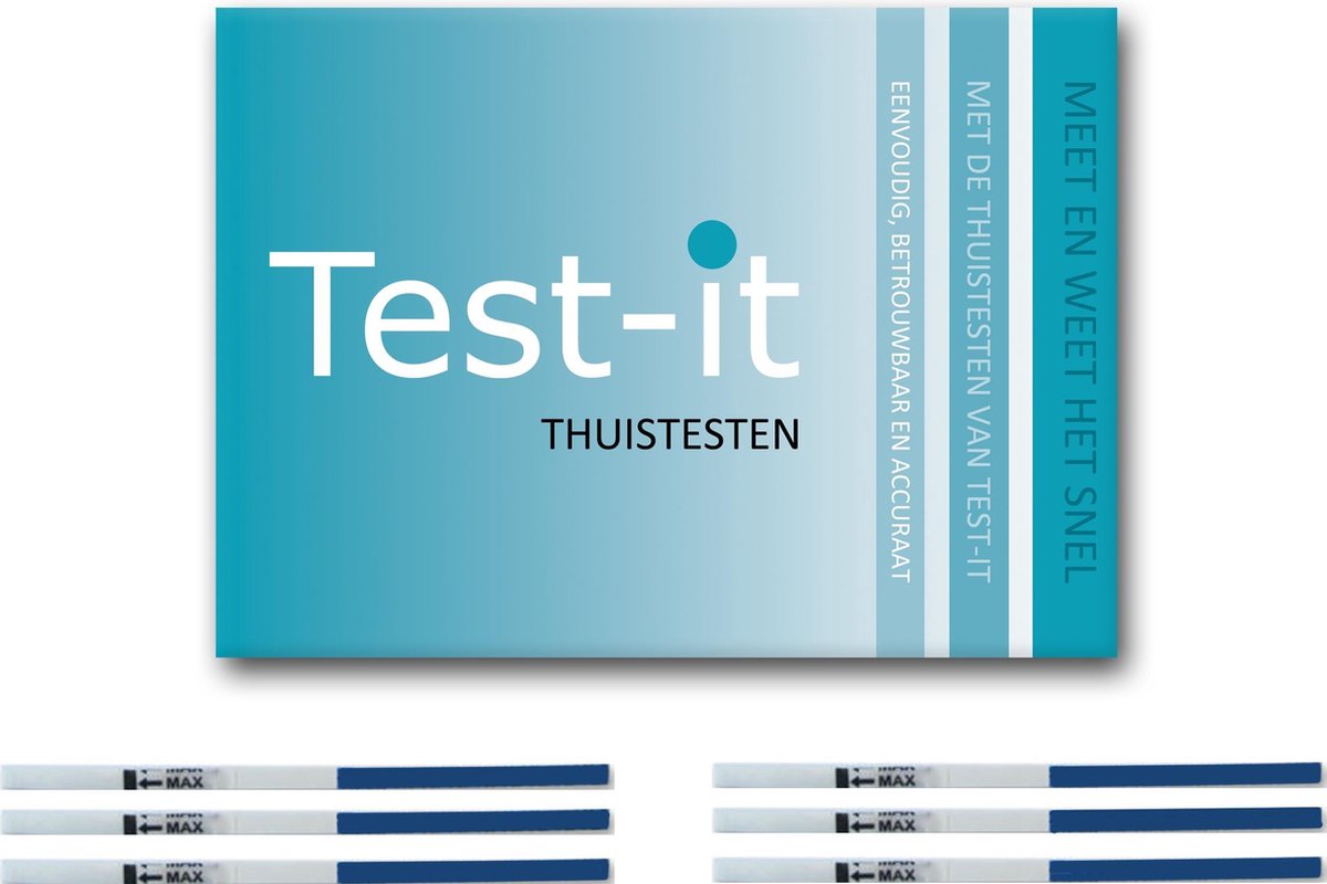 zwangerschapstest strips 6 stuks - extra vroeg testen