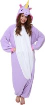 Paarse Eenhoorn Onesie Premium Verkleedkleding - Volwassenen & Kinderen - Onesize (155-177 cm)