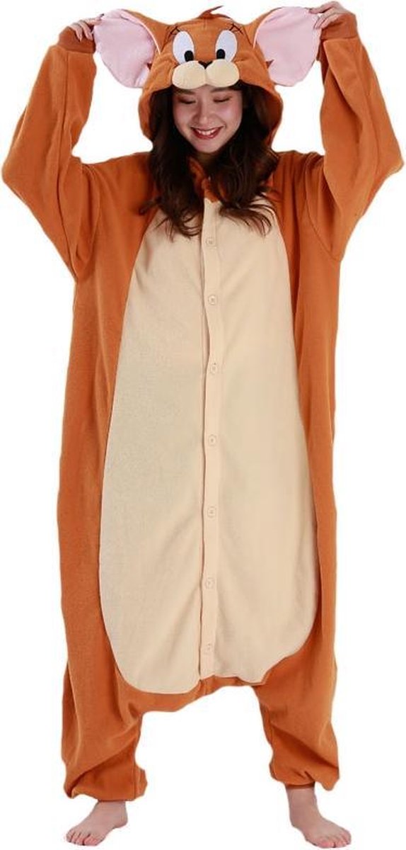 Tom & Jerry Onesie (Jerry) Onesie Premium Déguisement Adultes et enfants Taille...